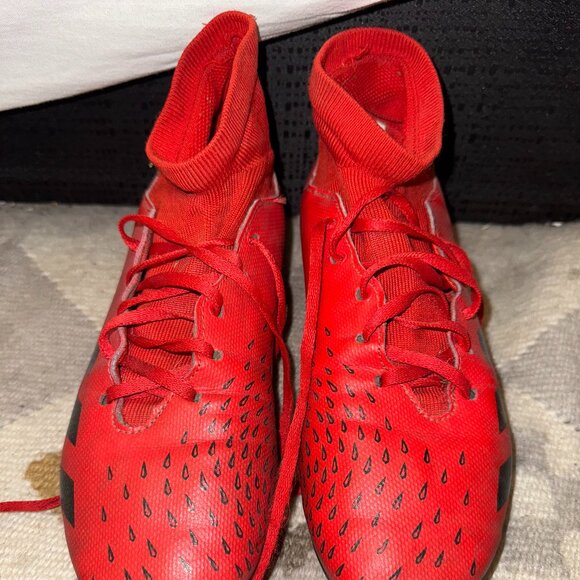 Adidas Predator Freak.4 S FxG Soccer Cleats Red/black US Men's Size 10 - Picture 1 of 3